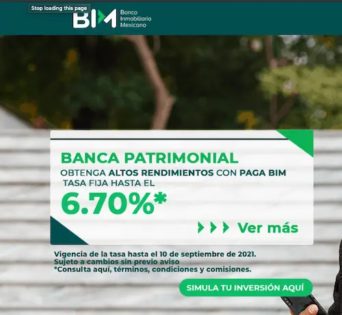 Rendimientos Banco Inmobiliario Mexicano